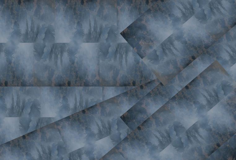 abstract geometric pattern created from a photograph if smoke