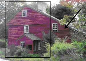 Early 18 th century New England Salt box house