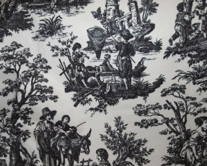 Waverly Black Toile Fabric