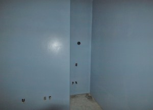 tiny nook in room under construction